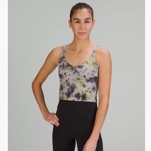Lululemon Align Tank - radial tie dye mauve grey multi